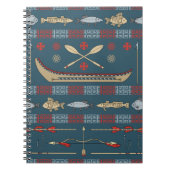 Carnet Motif de pêche ethnique (Devant)