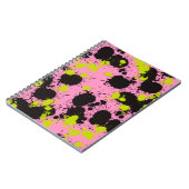 Carnet Motif de peinture Abstrait (Côté gauche)