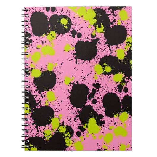Carnet Motif de peinture Abstrait (Devant)