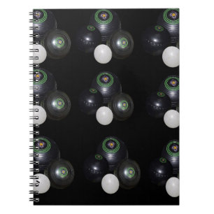 Carnet Motif De Pelouse Noir Et Blanc.