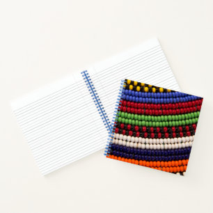 Carnet Motif de perles tribales Massai