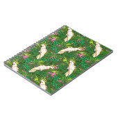 Carnet Motif de perroquets avec Feuilles de palme (Côté gauche)