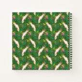 Carnet Motif de perroquets avec Feuilles de palme (Dos)