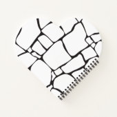 Carnet Motif de pierre abstrait moderne (Dos)