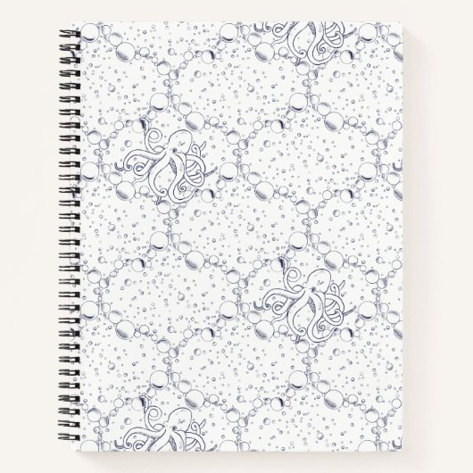 Carnet Motif de pieuvre (Devant)
