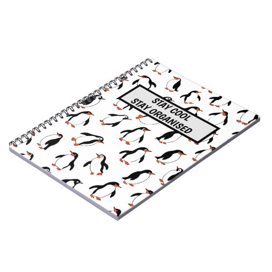 Carnet Motif de pingouin (Côté gauche)