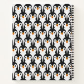 Carnet Motif de pingouin noir et blanc moderne (Dos)