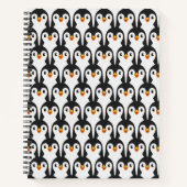 Carnet Motif de pingouin noir et blanc moderne (Devant)