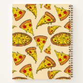 Carnet Motif de pizza au fromage fondu (Dos)