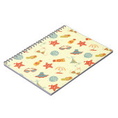 Carnet Motif de plage d'été (Côté gauche)