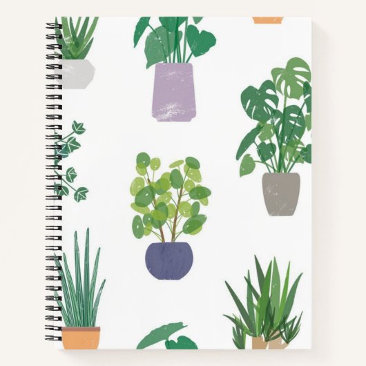 Carnet Motif de plante (Devant)