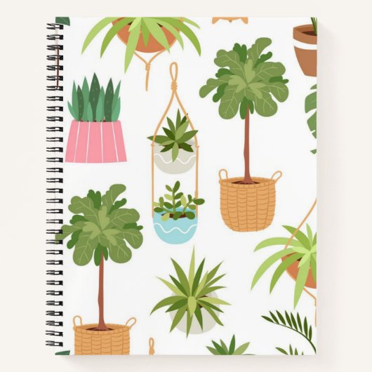 Carnet Motif de plante (Devant)