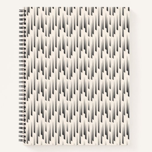 Carnet Motif de pluie moderne (Devant)