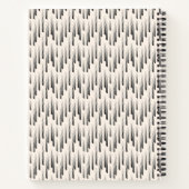 Carnet Motif de pluie moderne (Dos)