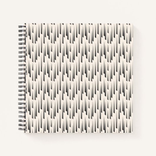 Carnet Motif de pluie moderne (Devant)