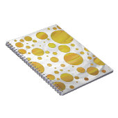 Carnet Motif de point de polka ananas (Côté Droit)