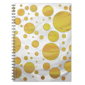 Carnet Motif de point de polka ananas (Devant)