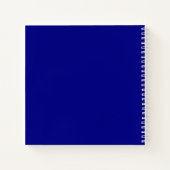 Carnet Motif de point de Polka bleu marine (Dos)