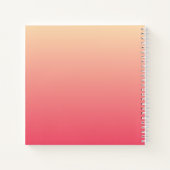 Carnet Motif de point Pink Ombre Monogram Polka (Dos)