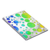 Carnet Motif de point Rainbow Icy Polka (Côté Droit)