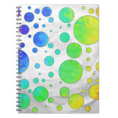 Carnet Motif de point Rainbow Icy Polka (Devant)