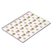Carnet Motif de point succulent de polka d'aquarelle (Côté gauche)