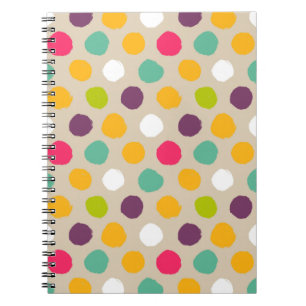 Carnet Motif de point tiré par la main de polka