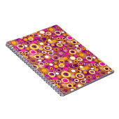 Carnet Motif de point violet de polka (Côté Droit)