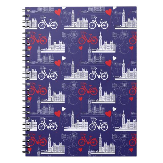 Carnet Motif de points de repère de Londres (Devant)