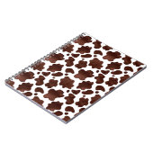 Carnet Motif de points de vache Brown et Poster de animal (Côté gauche)