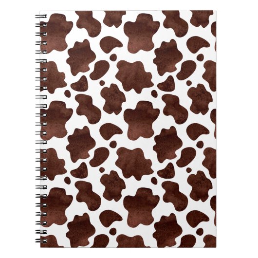 Carnet Motif de points de vache Brown et Poster de animal (Devant)
