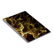 Carnet Motif de points futuristes. Explosion d'onde tordu (Côté Droit)