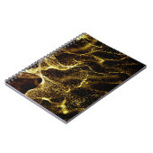 Carnet Motif de points futuristes. Explosion d'onde tordu (Côté gauche)
