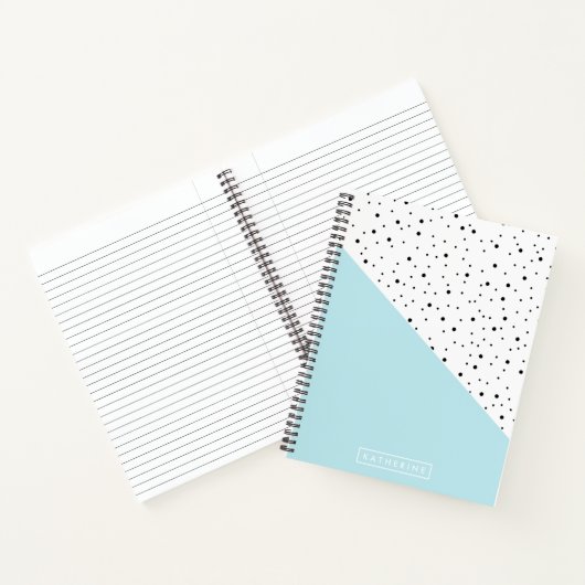 Carnet Motif de points mignons (Intérieur)