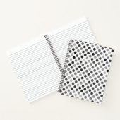 Carnet Motif de points Polka monochrome (points noirs et (Intérieur)