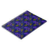 Carnet Motif de pois abstrait de concombres turcs (Côté gauche)