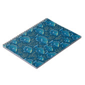 Carnet Motif de poisson bleu (Côté gauche)