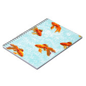 Carnet motif de poisson d'or (Côté gauche)