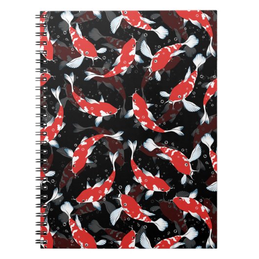 Carnet Motif de poisson Red Koi (Devant)