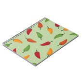 Carnet Motif de poivre de piments (Côté gauche)