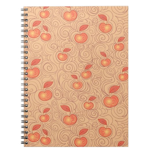 Carnet Motif de pommes (Devant)