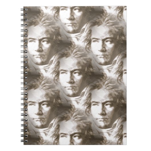 Carnet Motif de portrait Beethoven (Devant)