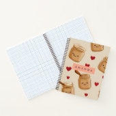 Carnet Motif de pot de beurre d'arachide adorable personn (Intérieur)