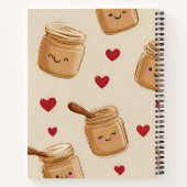 Carnet Motif de pot de beurre d'arachide adorable personn (Dos)