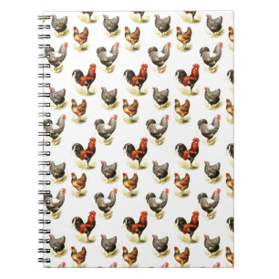 Carnet Motif de poulet du pays