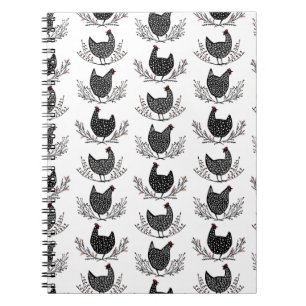 Carnet Motif de poulet sans soudure