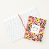 Carnet Motif de printemps de pâques rose moderne margueri (Intérieur)