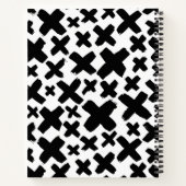 Carnet Motif de projection de peinture noire (Dos)