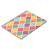 Carnet Motif de quatrefoil oriental coloré (Côté gauche)