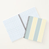 Carnet Motif de rayure verticale à couleur douce Design (Intérieur)